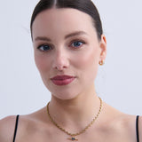 Jazzlyn Diamante Huggie Earrings - Small