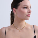 Jazzlyn Diamante Huggie Earrings - Small