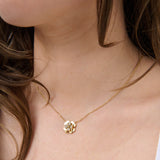 Lucky Clover 18K Gold Plated Pendant Necklace