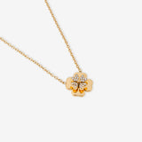 Lucky Clover 18K Gold Plated Pendant Necklace