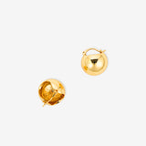 Ingrid 18K Gold Plated Dome Hoop Earrings