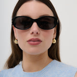 Valerie Polarised Sunglasses in Black