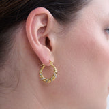 Kya 18K Gold Plated Twist Hoop Earrings