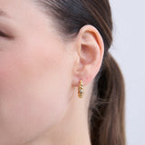 Lulu 18K Gold Plated Twist Hoop Earrings