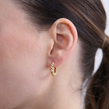 Lulu 18K Gold Plated Twist Hoop Earrings