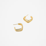 Ramona Triple Pavé Hoop Earrings
