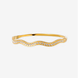 Olsen Wavy Pavé Bangle