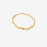 Olsen Wavy Pavé Bangle