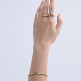 Olsen Wavy Pavé Bangle