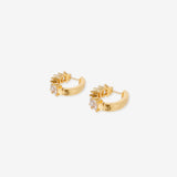Jazzlyn Diamante Huggie Earrings - Large