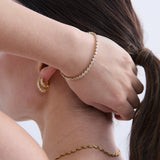 Mona 18K Gold Plated Tennis Bracelet