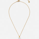 Square Pearl Pendant Necklace