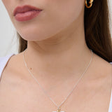 Dual Tone T-Bar Necklace