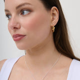 Dual Tone T-Bar Necklace