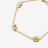 Portia Medallion 18K Gold Plated Link Bracelet