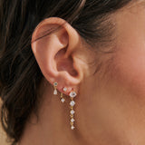 Comet 18K Gold Plated Stacker Earring Set