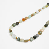 Mirage Natural Stone Necklace in Green