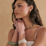 Mirage Natural Stone Necklace in Green