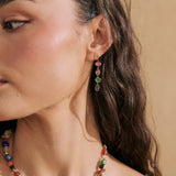 Selah Multicolour 18K Gold Plated Drop Earrings
