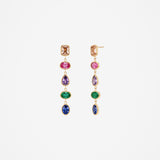 Selah Multicolour 18K Gold Plated Drop Earrings