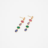 Selah Multicolour 18K Gold Plated Drop Earrings