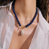 Mavi Beaded Pearl Pendant Necklace