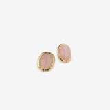 Aina Statement Stud Earrings in Pink