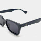 L&S Kitty Rectangular Sunglasses in Black