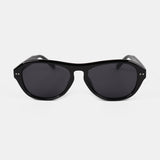L&S Blanc Round Frame Sunglasses in Black