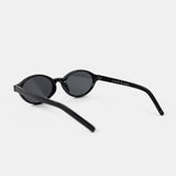 L&S Lexi Oval Sunglasses in Black