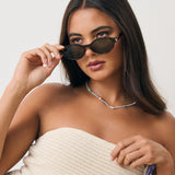 L&S Lexi Oval Sunglasses in Tortoise
