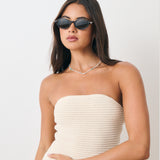 L&S Lexi Oval Sunglasses in Tortoise