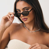 L&S Lexi Oval Sunglasses in Tortoise