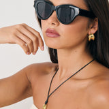 L&S Mielli Cat Eye Sunglasses in Black