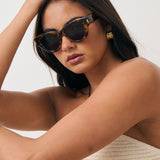 L&S Mielli Cat Eye Sunglasses in Tort