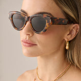 L&S Mielli Cat Eye Sunglasses in Tort