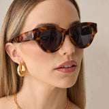 L&S Mielli Cat Eye Sunglasses in Tort