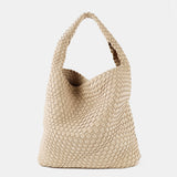 L&S Layla Woven Tote Bag in Beige