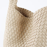 L&S Layla Woven Tote Bag in Beige