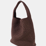 L&S Layla Woven Tote Bag in Brown