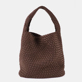 L&S Layla Woven Tote Bag in Brown