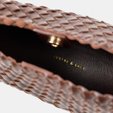 L&S Roselle Woven Shoulder Bag in Brown