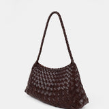 L&S Roselle Woven Shoulder Bag in Brown