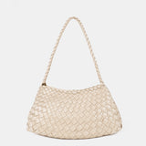 L&S Roselle Woven Shoulder Bag in Ivory