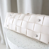 Nelly Woven Tote Bag in Beige