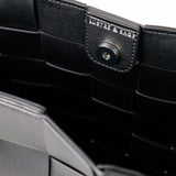 Nelly Woven Tote Bag in Black