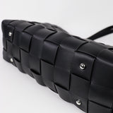 Nelly Woven Tote Bag in Black