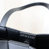 Nelly Woven Tote Bag in Black