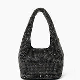 Paris Rhinestone Handbag In Black