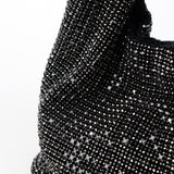 Paris Rhinestone Handbag In Black